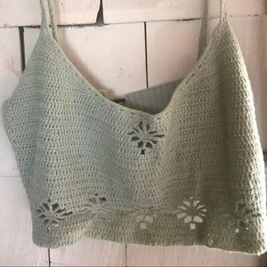 Free people Crotchet crop top